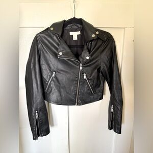 H&M Cropped Moto Jacket